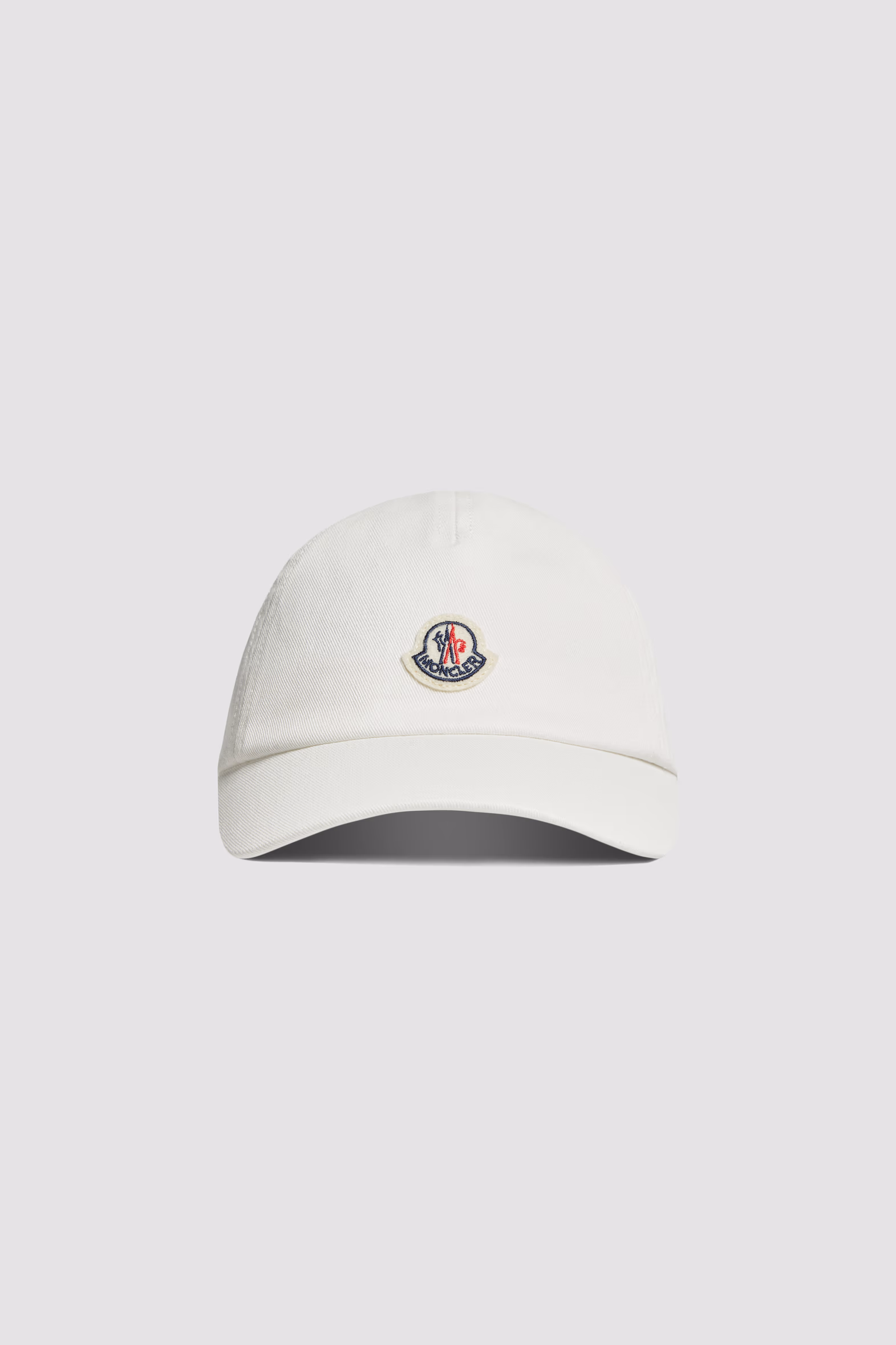 Cotton Gabardine Baseball Cap Boy White Moncler 0